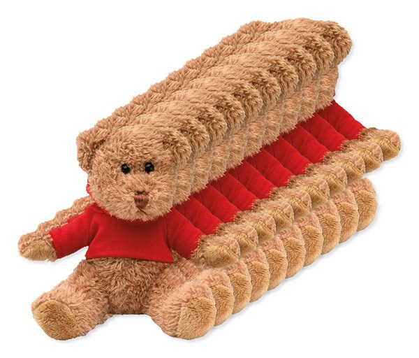 Pack of 10 GiftRetail MO7375 - JOHNNY Adorable Hoodie Teddy Bear Plush Toy
