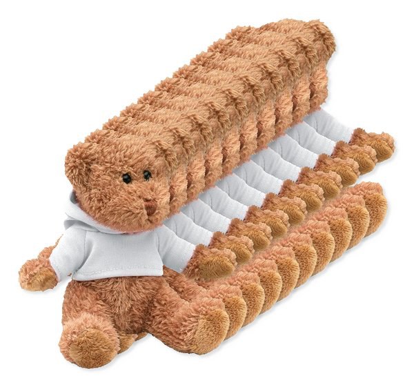 Pack of 100 GiftRetail MO7375 - JOHNNY Adorable Hoodie Teddy Bear Plush Toy