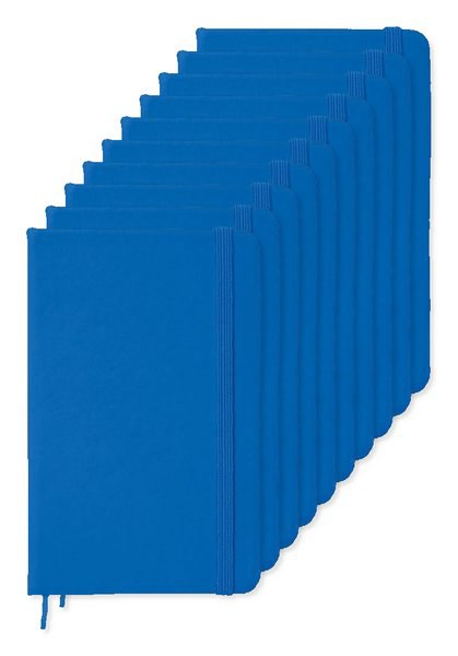 Pack of 10 GiftRetail MO1800 - NOTELUX Premium A6 Notebook with Hard PU Cover