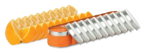 Pack of 10 GiftRetail IT2873 - DELICIOUS Aromatic Tin Candle in Decorative Box