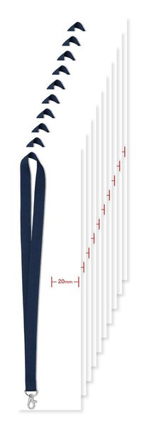 Pack of 10 GiftRetail MO9058 - SIMPLE LANY - Premium 20mm Lanyard with Metal Hook - Sublimation Print
