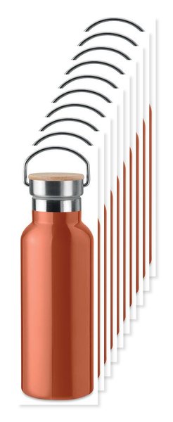 Pak van 100 GiftRetail MO9431 - HELSINKI Dubbelwandige fles 500ml