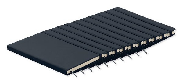 Pack of 10 GiftRetail MO1804 - ARCONOT Premium A5 Notebook with Elastic Closure