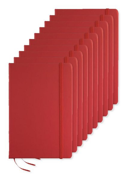 Pack of 100 GiftRetail MO1804 - ARCONOT Premium A5 Notebook with Elastic Closure