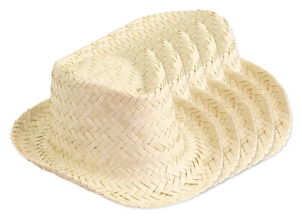 Pak van 5 Goya 38054 - Unisex Korte Rand Rotan Hoed JAMAICA