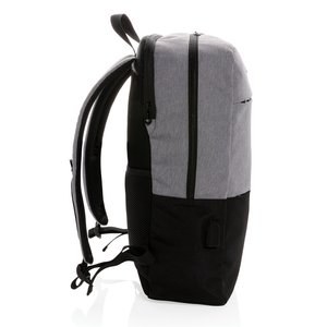 XD Collection P760.05 - Modern 15.6" USB & RFID laptop backpack PVC free