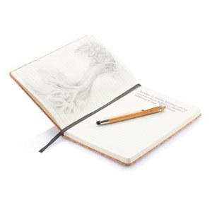 XD Collection P773.77 - A5 notebook with bamboo pen including stylus