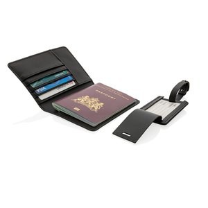 Swiss Peak P820.73 - Swiss Peak GRS recycled PU travel gift set