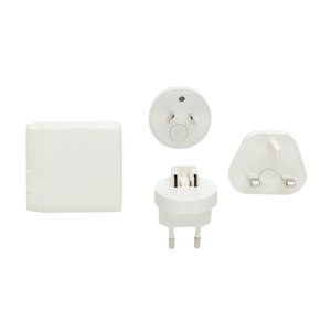 XD Collection P821.02 - TravelCharge Pro RCS gerecycled plastic reislader met USB-C