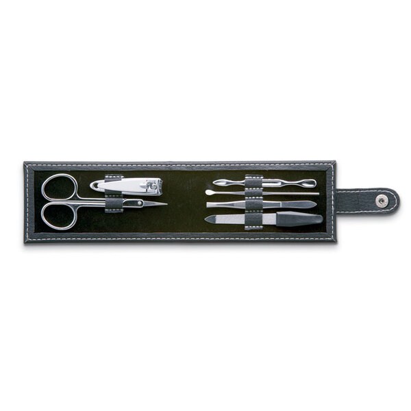 NAILKIT Complete RVS Manicure Set in Luxe PU Etui - GiftRetail IT3059