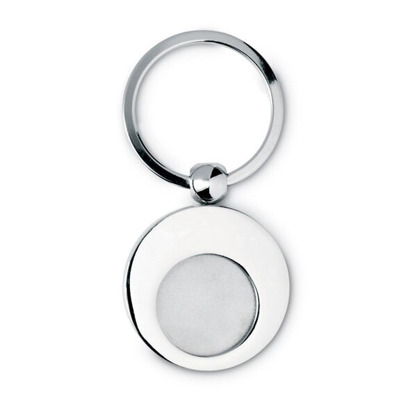 EURING Round Metal Key Ring with Trolley Token - GiftRetail IT3866