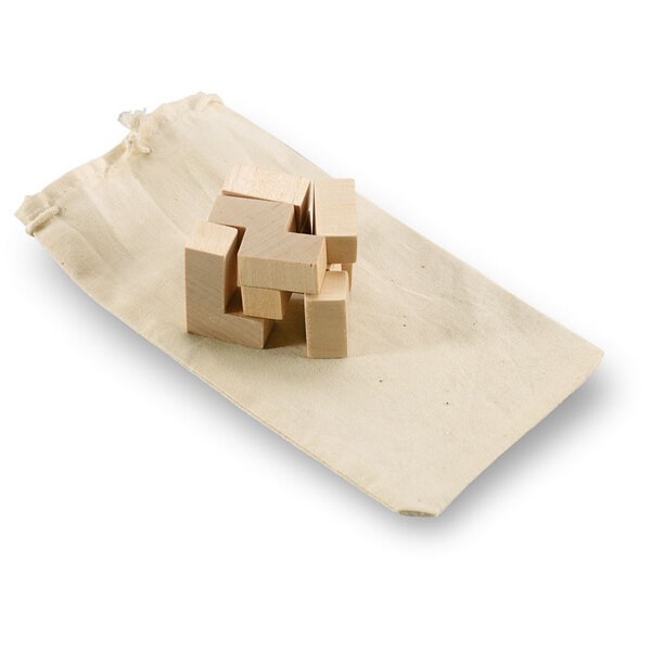TRIKESNATS Houten puzzel in een tas - GiftRetail KC2585