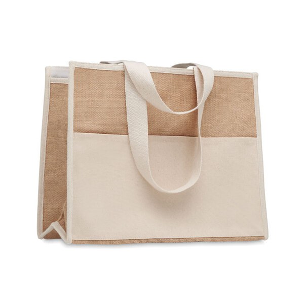 CAMPO DE GELI Koeltas van canvas en jute - GiftRetail MO6160