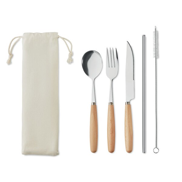 CUSTA SET RVS bestekset - GiftRetail MO6336