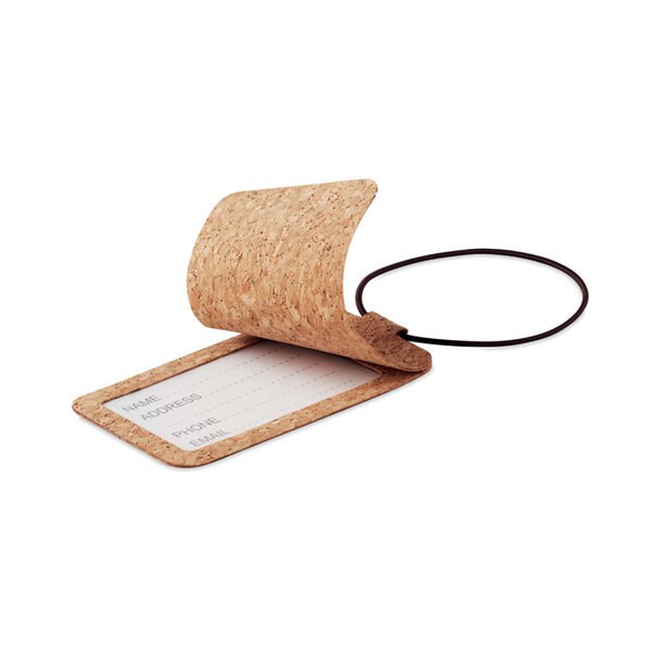 OVALIS Bagagelabel van kurk - GiftRetail MO6556