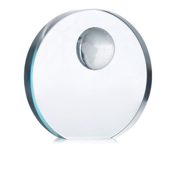 MONDAL Glazen trofee met wereldbol - GiftRetail MO7183
