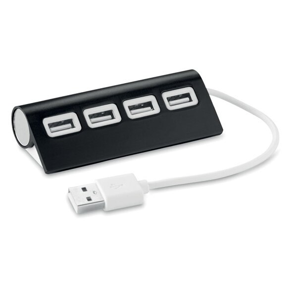 ALUHUB USB ALUHUB Hub met 4 poorten - GiftRetail MO8853