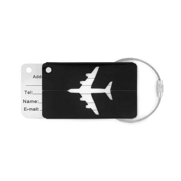 FLY TAG Duurzame Aluminium Kofferlabel met Adreslabel - GiftRetail MO9508