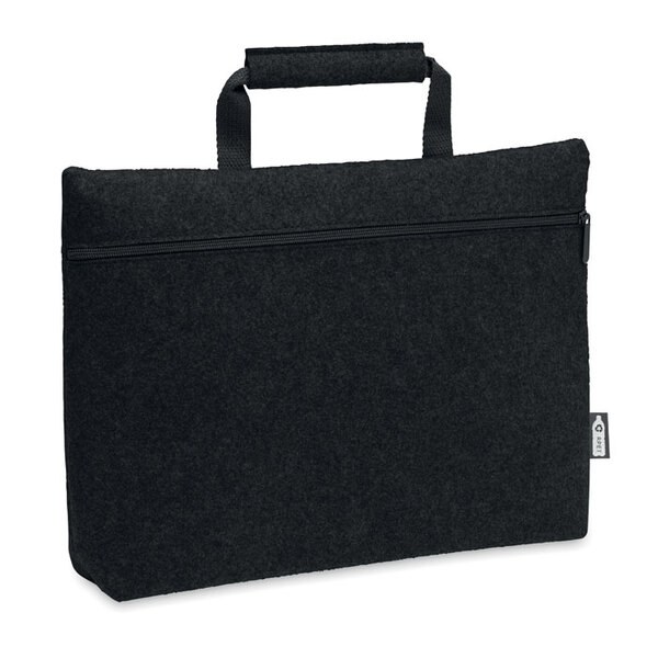 TAPLA RPET vilt laptop tas met rits - GiftRetail MO6718