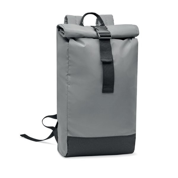 BRIGHT ROLLPACK Reflecterende rolltop rugzak - GiftRetail MO2056
