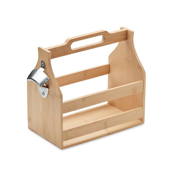 CABAS Bamboe bierkrat 6 flessen bambo - GiftRetail MO2110