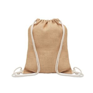 FUKURO Jute rugzakje met koord - GiftRetail MO2190