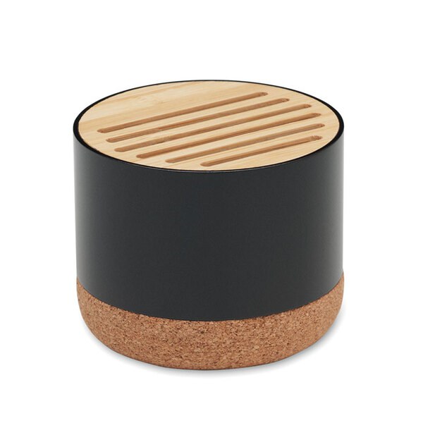 RUMBA Kurk en aluminium luidspreker - GiftRetail MO2205