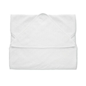 HUGME Katoenen babyhanddoek met kap - GiftRetail MO2253