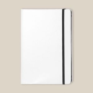 Goya 37088 - White PU Cover Notebook with Elastic Closure COLORE