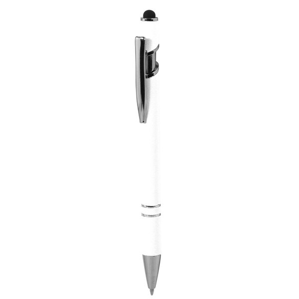 Goya 37513RE - Gerecyclede Aluminium Pen met Rubber Afwerking en Touchscreen Pointer EVEN