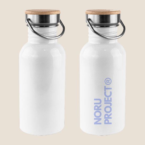 Goya 50034 - Stainless Steel 304 Bottle 500ml with Bamboo Cap ML