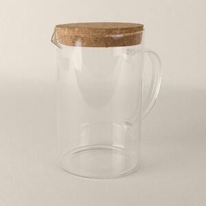 Goya 52026 - Borosilicaat Pot met Kurkdeksel 1L ESSENCE