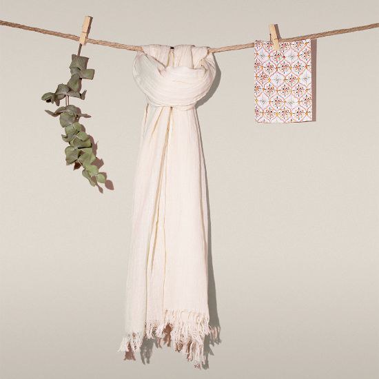 Goya 53003 - Fairtrade Katoenen Pareo Foulard, 50x170cm CONIFER