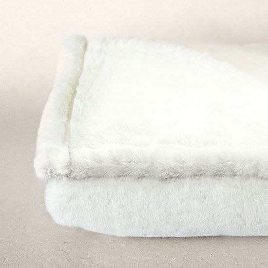 Zachte Deken 500 gr/m² Polyester met Katoenen Lint KANIN