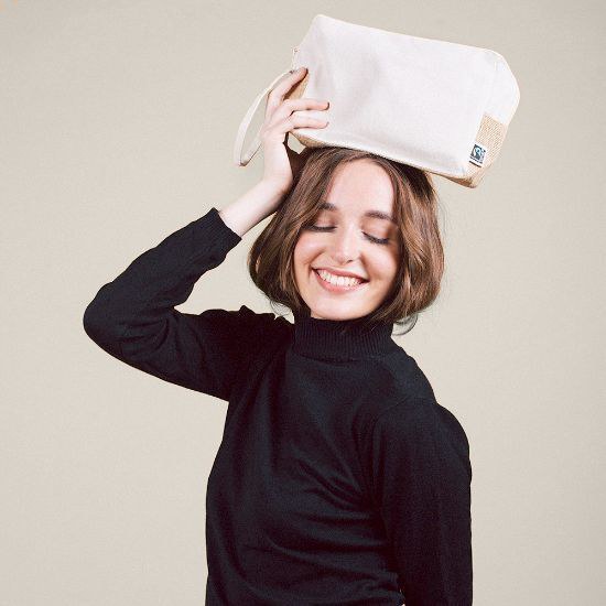 Fairtrade Cotton & Jute Toilet Bag PALAWAN