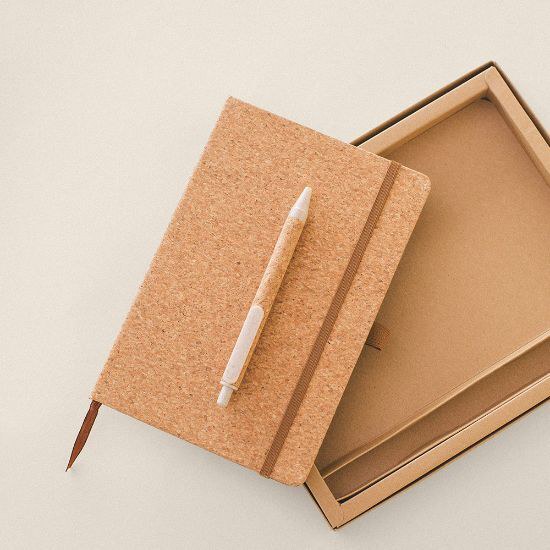 Cork Notebook and Pen Set EARTH