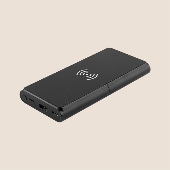 Goya 53565 - Powerbank 10.000mAh Draadloos 5W Gerecycled ABS MOKU