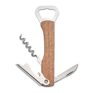 WOOL 3 in 1 acacia flesopener - GiftRetail MO2313