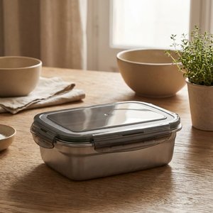 LOX Duurzame Lunchbox van 850 ml met Vierzijdige Sluiting - GiftRetail MO2343