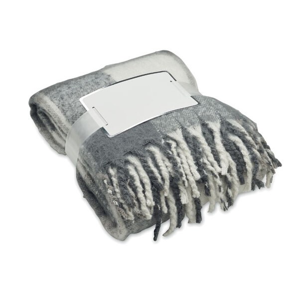 QUET Geruite mohair deken - GiftRetail MO2382