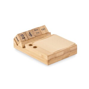BOOTOP Bamboo desktop calendar - GiftRetail MO2250