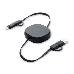 LINEA 60W uittrekbare oplaadkabel - GiftRetail MO2425
