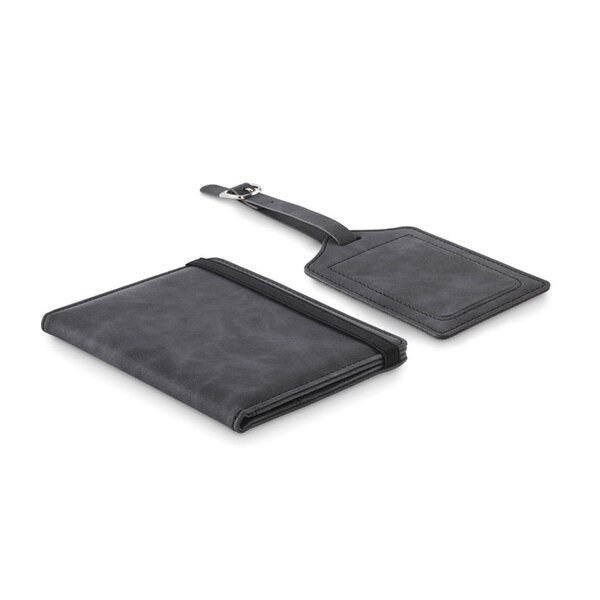 JETTAG Paspoort en bagagelabel set - GiftRetail MO2535