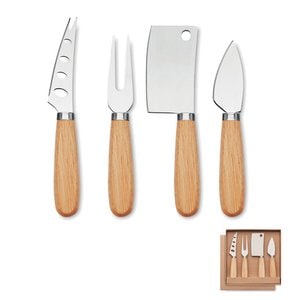 CAMEMBERT Set van 4 kaasmessen - GiftRetail MO2547