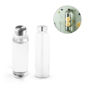 Sublimation glass bottle and stainless steel cap 500 mL - Egotier 94317