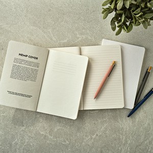 Verne A5 Notebook Cotton Rag cover. 80gsm recycled 196 pages - Aodaci ANT002