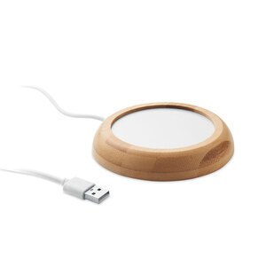 MUGLET Bamboe mokwarmer met USB - GiftRetail MO2592