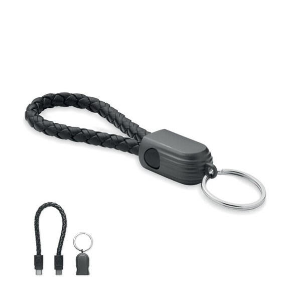 FAULETI LOOP Type-C lus kabel sleutelhanger - GiftRetail MO2647