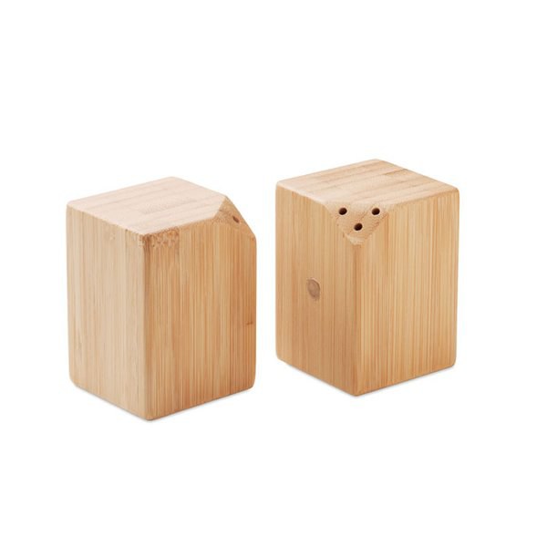 BOTH Bamboe peper- en zoutstel - GiftRetail MO2771