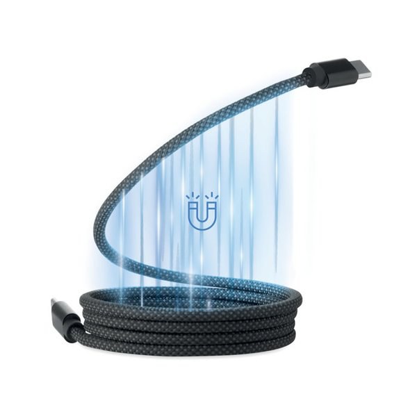 BRAID RPET magnetische kabel - GiftRetail MO2778